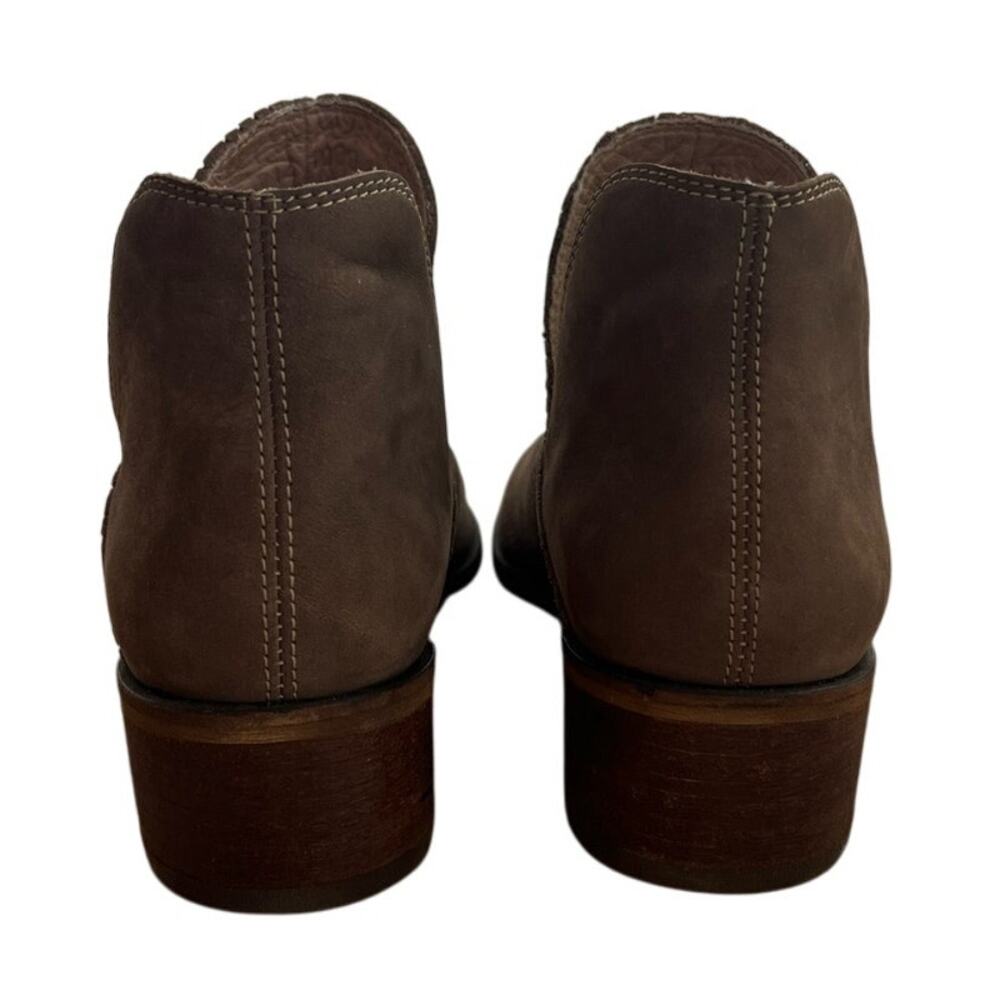 KAANAS NWOT Women's Tan Mexicali Ankle Boot Booties Perforated Detail Size 8 - Picture 4 of 7